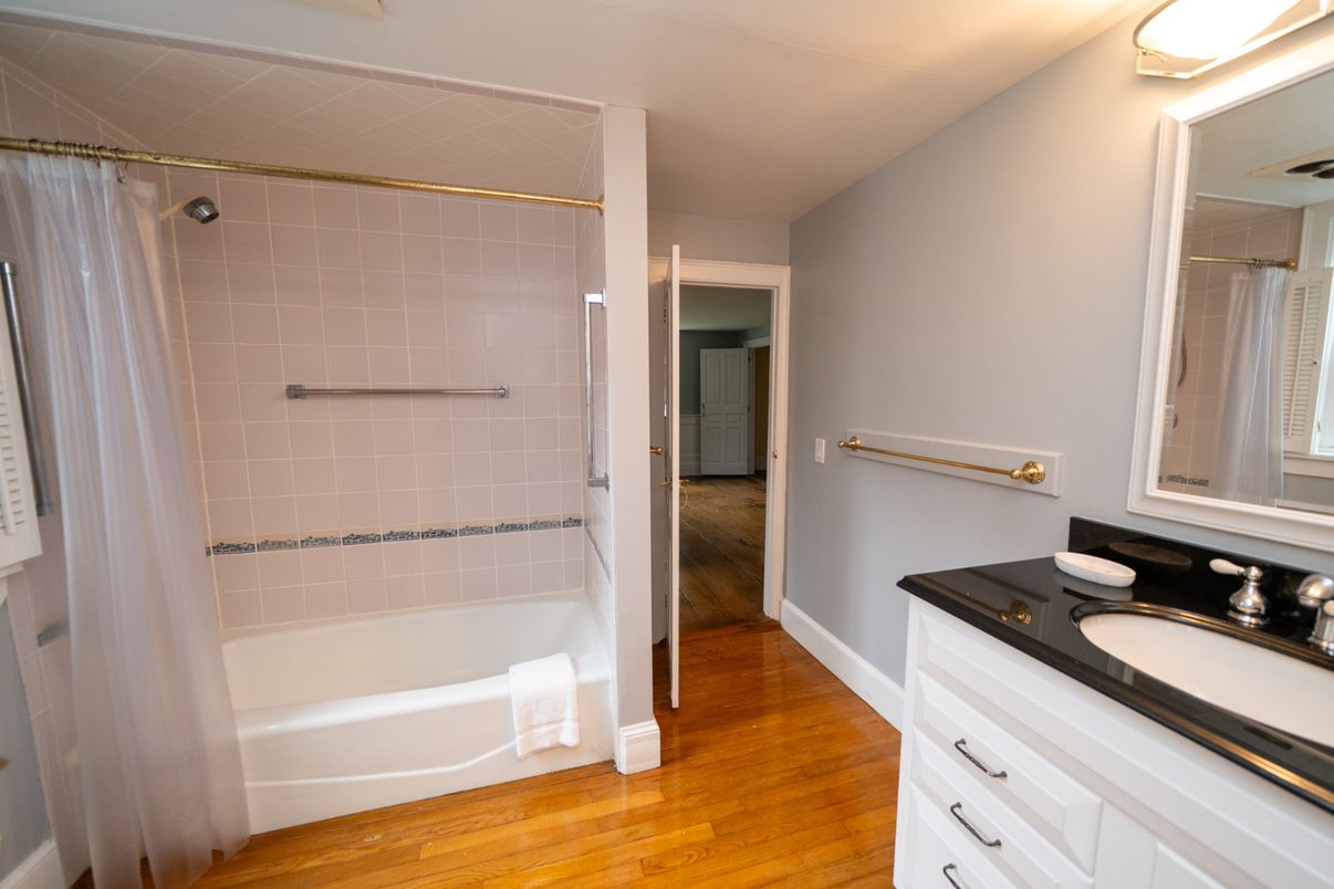 Bathroom, Interior, Wood Texture Flooring