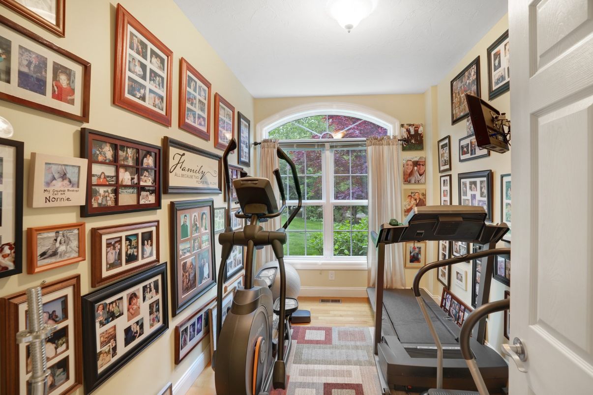 Fitness Equipment, Interior, Wood Texture Flooring