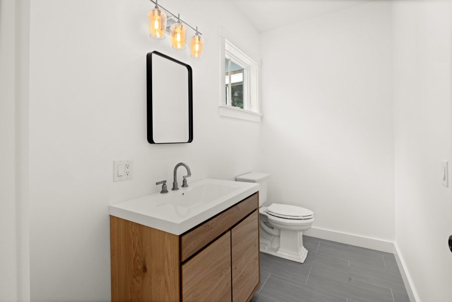 Bathroom, Interior, Wood Texture Flooring