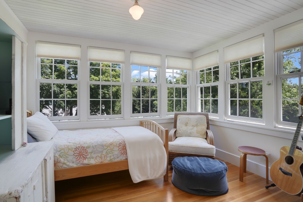 Bedroom, Interior, Sun Room, Wood Texture Flooring