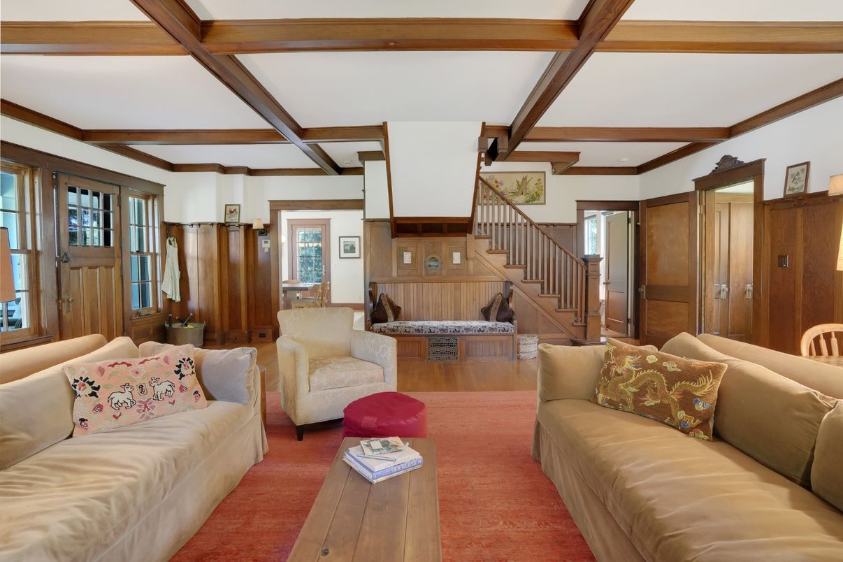 Interior, Living room, Wooden Beams, Wood Texture Flooring