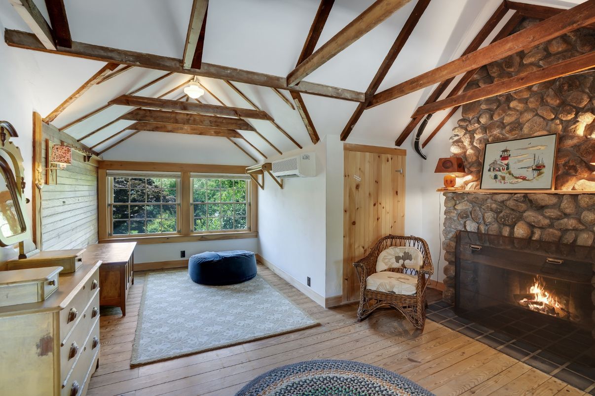 Fireplace, Interior, Wooden Beams, Wood Texture Flooring