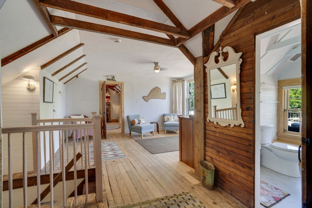 Bathroom, Interior, Wooden Beams, Wood Texture Flooring, Wooden Walls