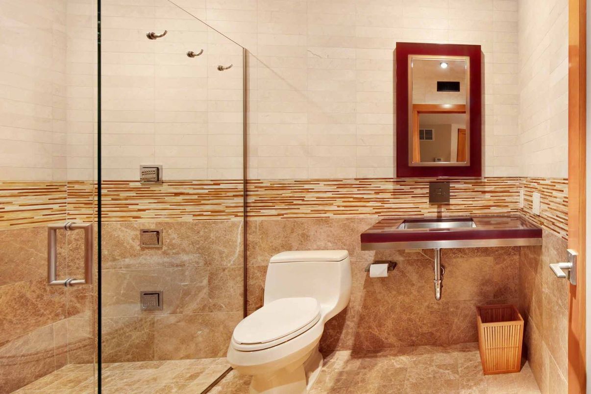 Bathroom, Glass Shower, Interior