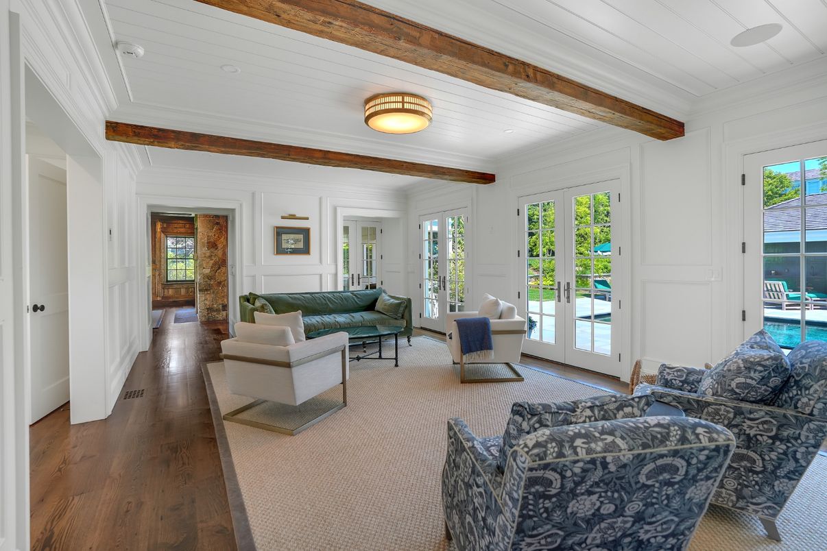 Interior, Living room, Wooden Beams, Wood Texture Flooring