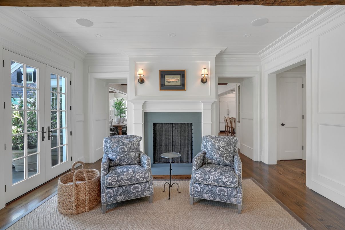 Fireplace, Interior, Wood Texture Flooring
