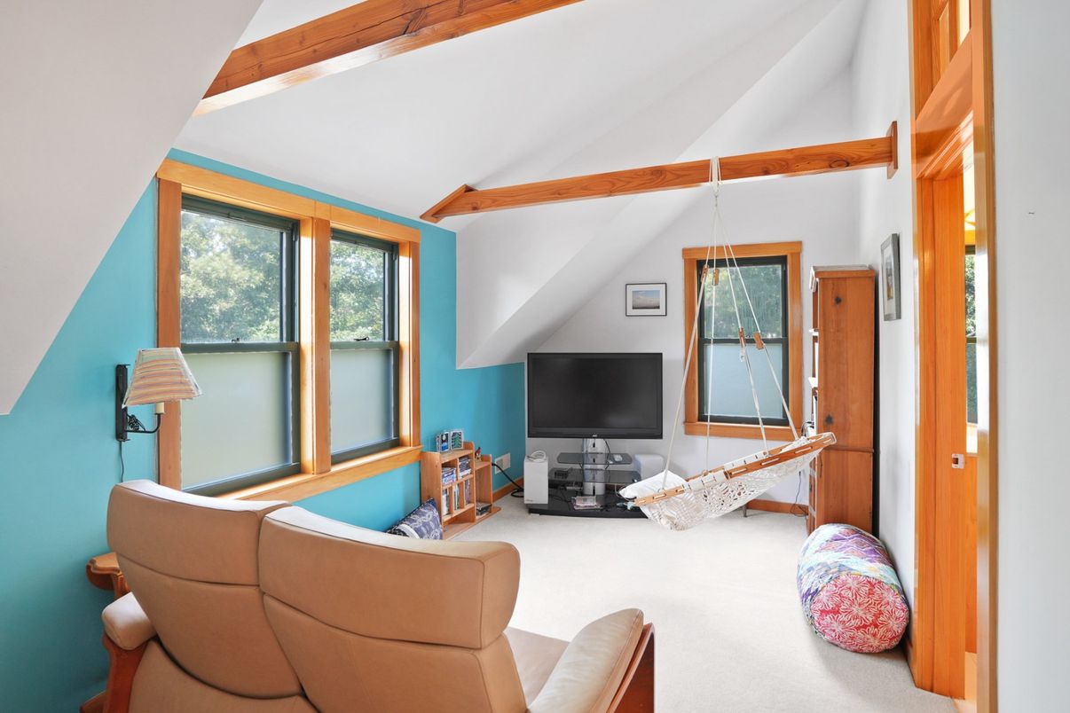 Interior, Living room, Wooden Beams