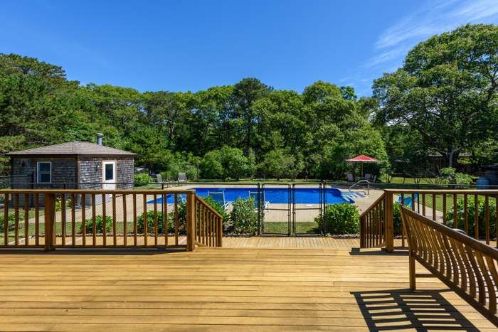 Exterior, Pool, Wood Texture Flooring