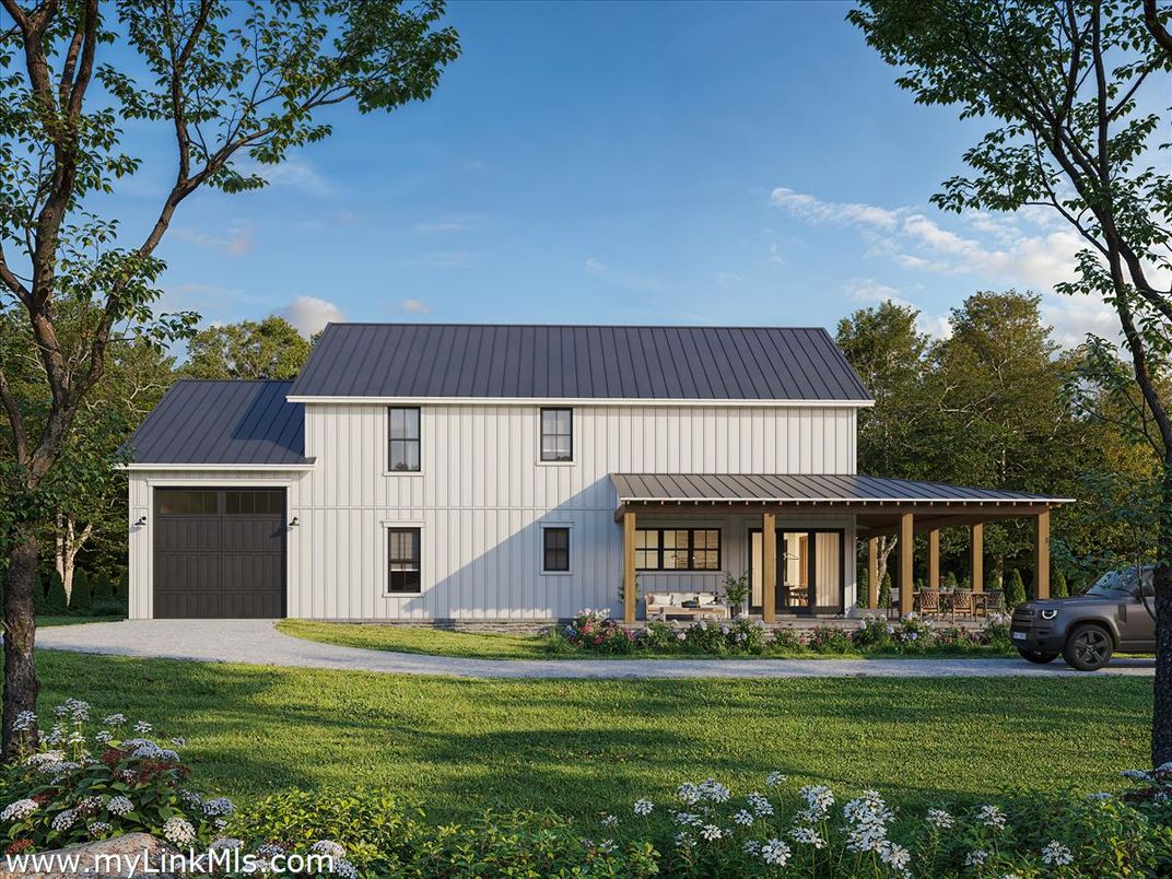 Attached, Backyard, Exterior, Facade, Farmhouse