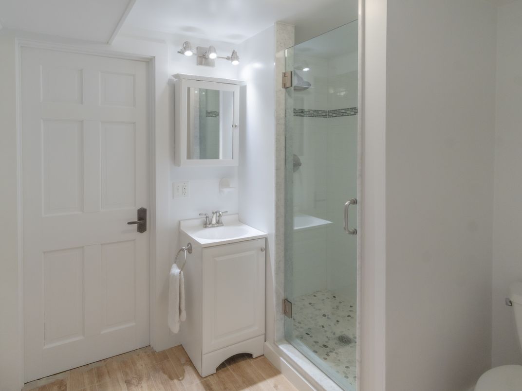 Bathroom, Dual Sink Vanities, Glass Shower, Interior