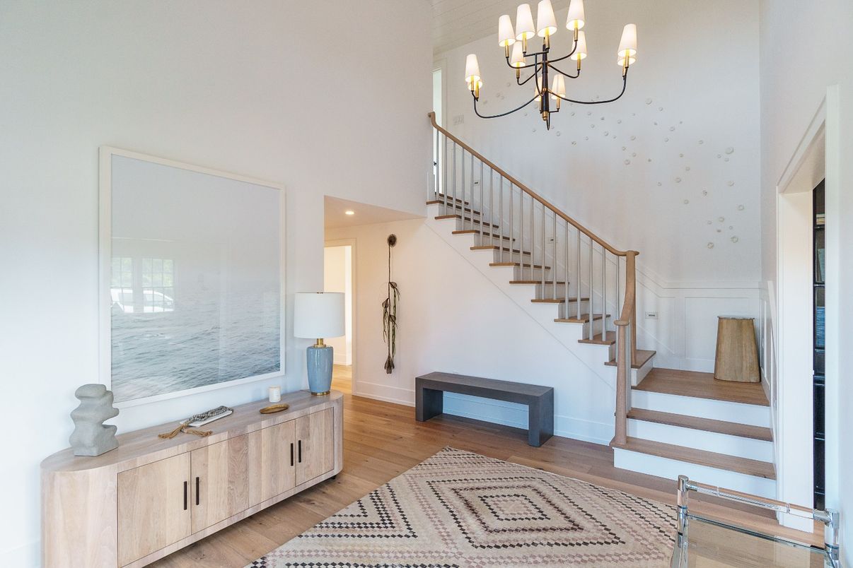 Chandelier, Interior, Wood Texture Flooring