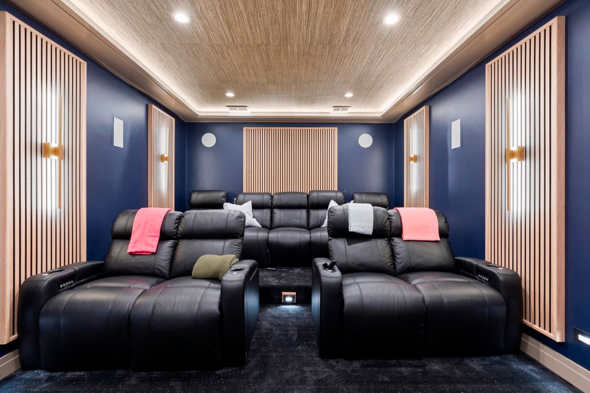Home Theatre Room, Interior, Recessed Lighting, Theatre Room
