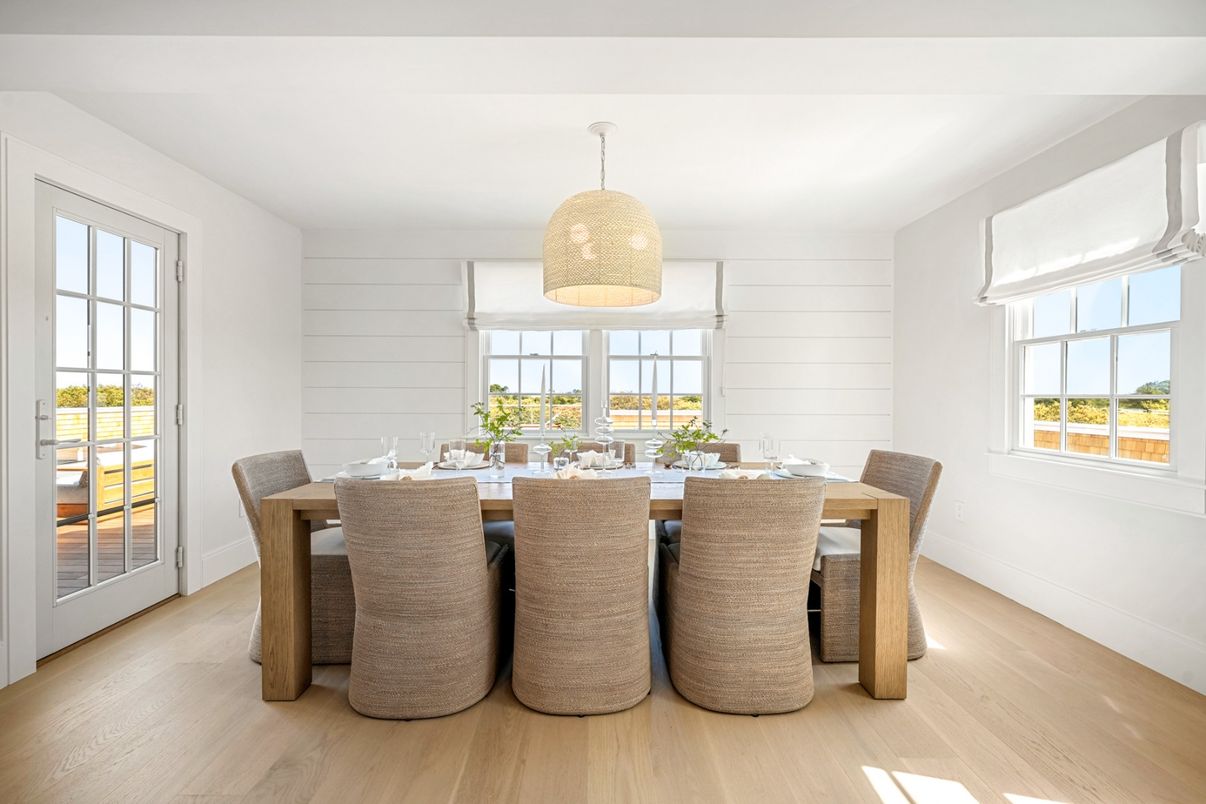 Dining room, Interior, Wood Texture Flooring