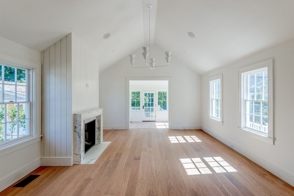 Empty room, Fireplace, Interior, Wood Texture Flooring