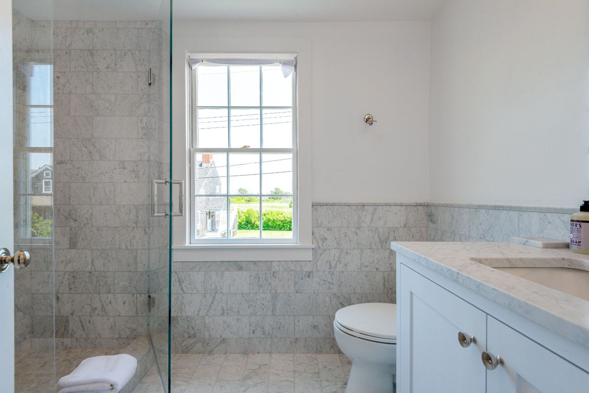 Bathroom, Glass Shower, Interior, Marble, Marble Walls