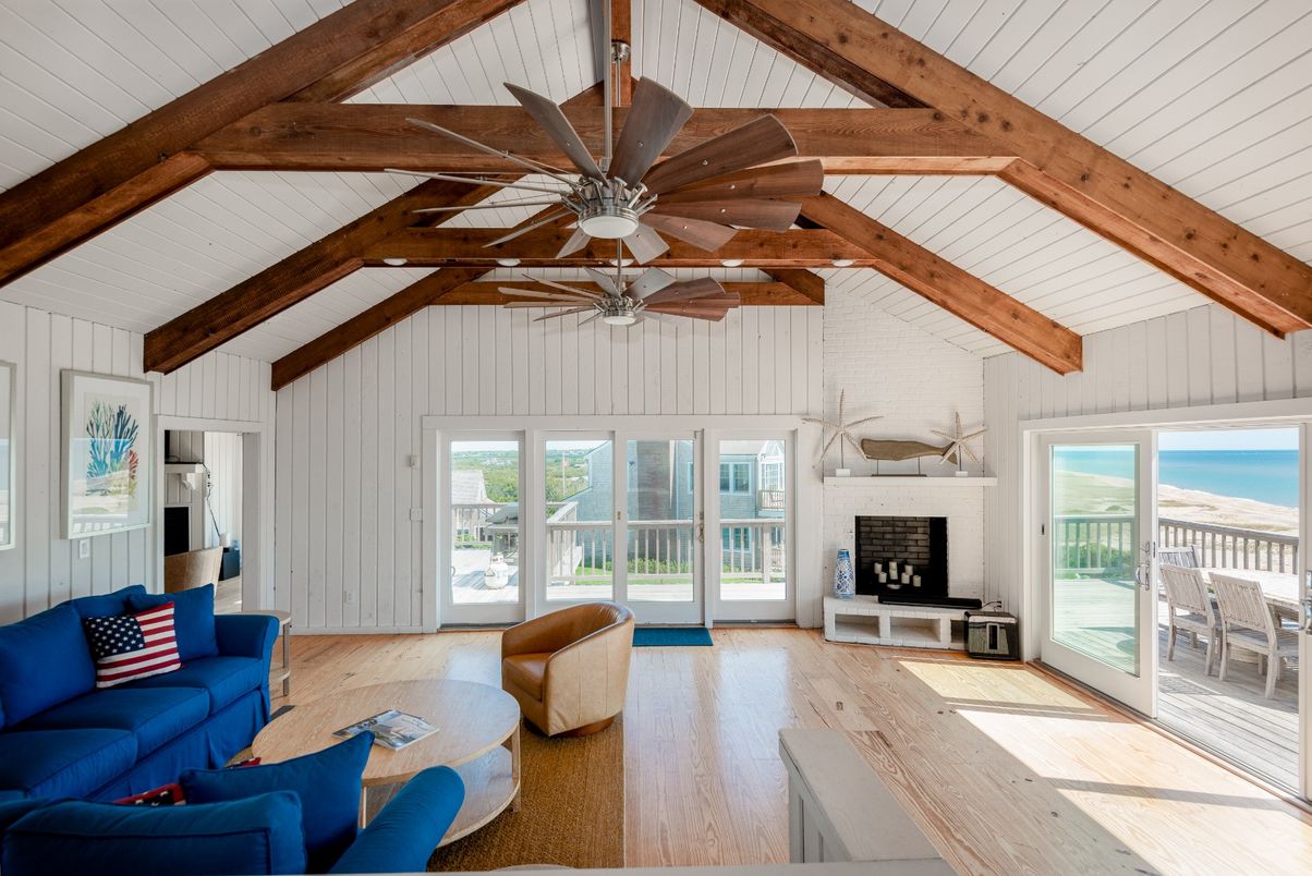 Fireplace, Interior, Living room, Water, Wooden Beams, Wood Texture Flooring