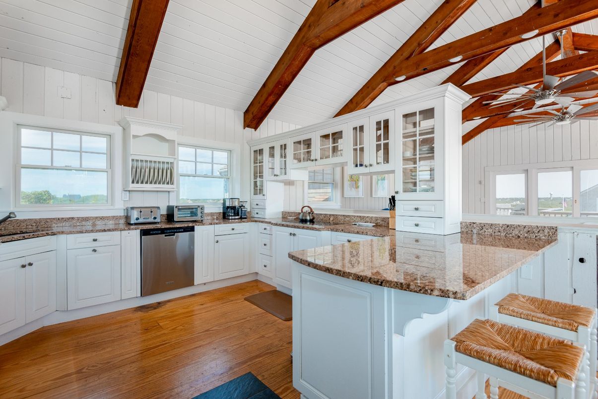 Interior, Kitchen, Wooden Beams, Wood Texture Flooring