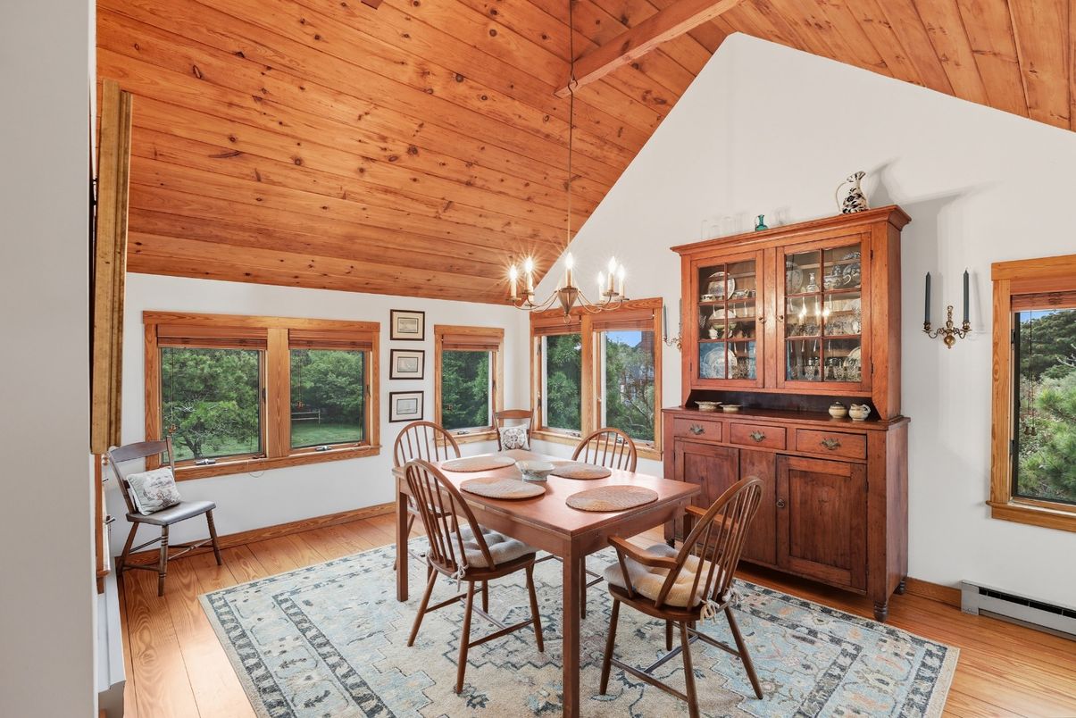 Dining room, Interior, Wooden Ceilings, Wood Texture Flooring