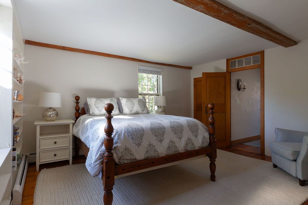 Bedroom, Interior, Wooden Beams, Wood Texture Flooring
