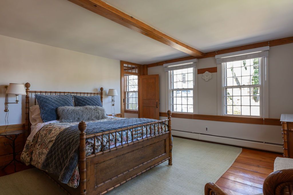 Bedroom, Interior, Wooden Beams, Wood Texture Flooring