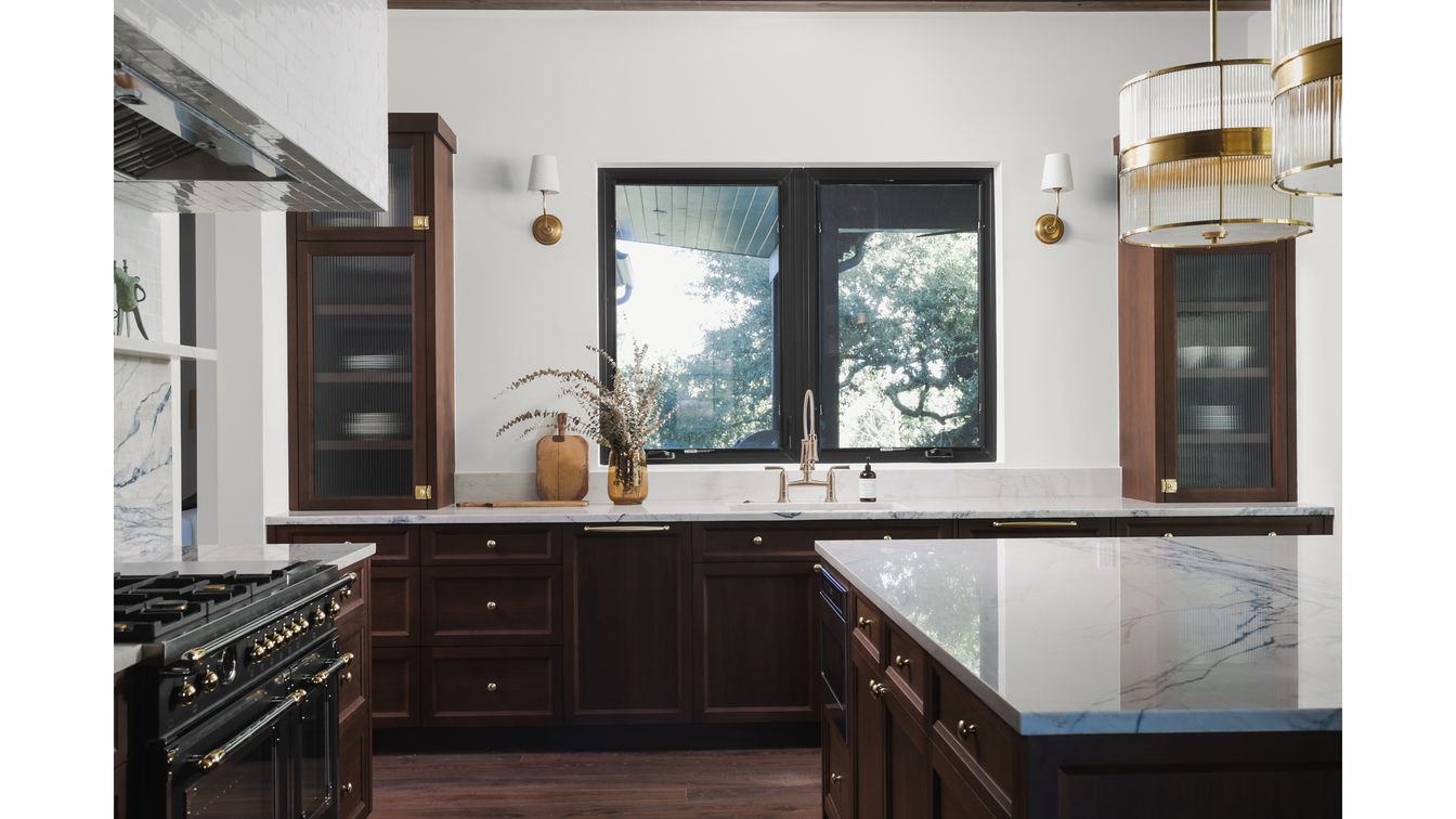 Interior, Kitchen, Wood Texture Flooring