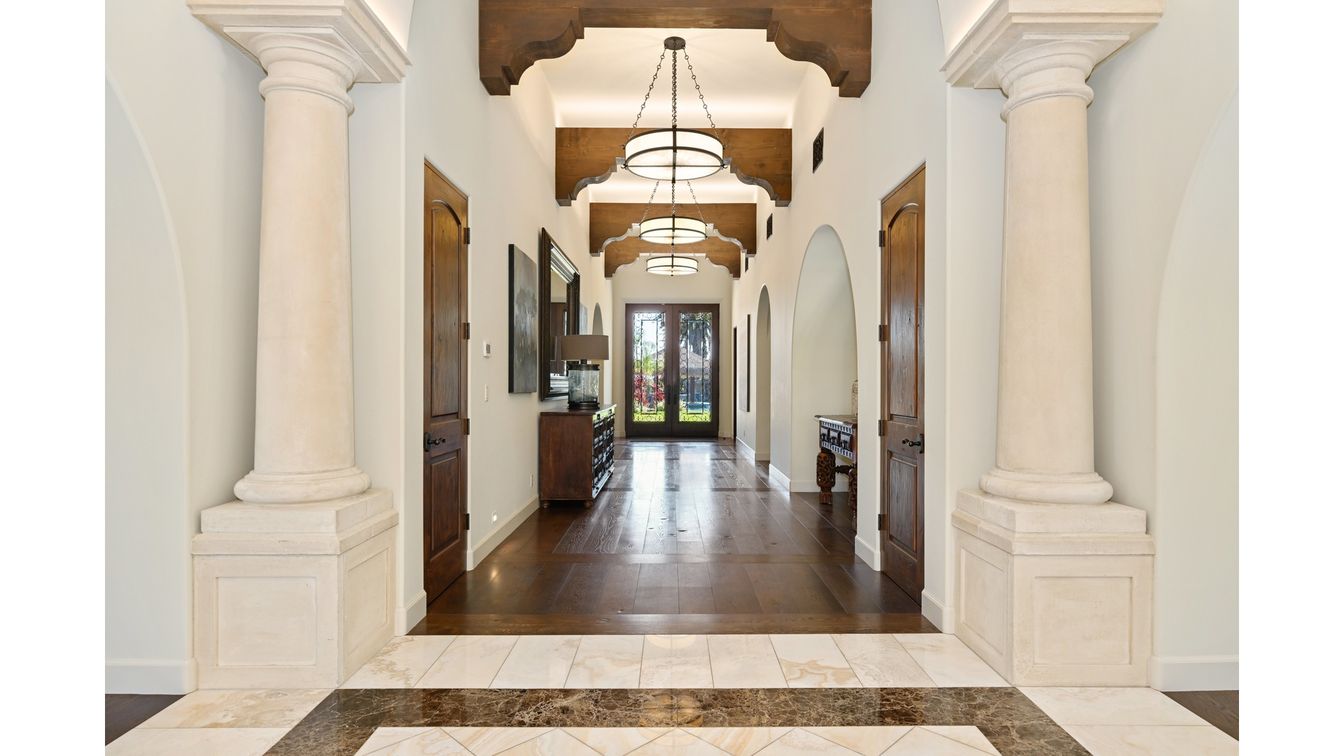 Interior, Pendant Lights, Wooden Beams, Wood Texture Flooring