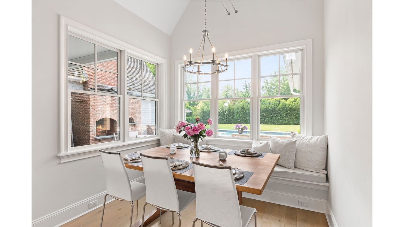 Chandelier, Dining room, Interior, Pendant Lights, Wood Texture Flooring