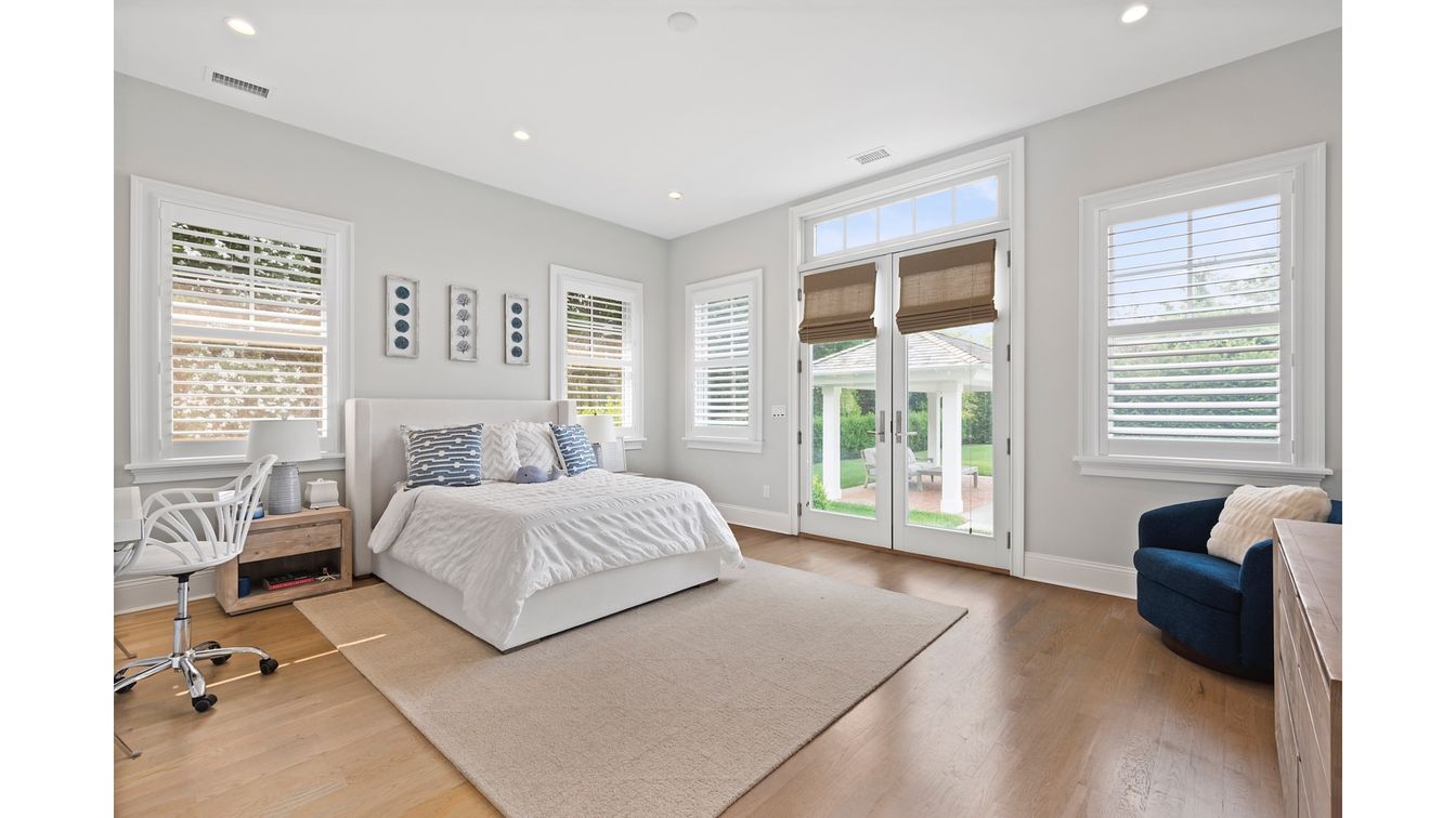 Bedroom, Home Office, Interior, Recessed Lighting, Wood Texture Flooring