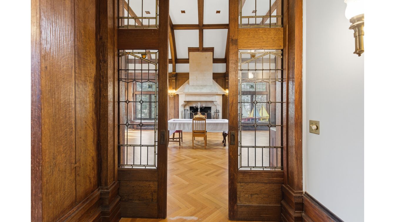 Fireplace, Interior, Wood Texture Flooring