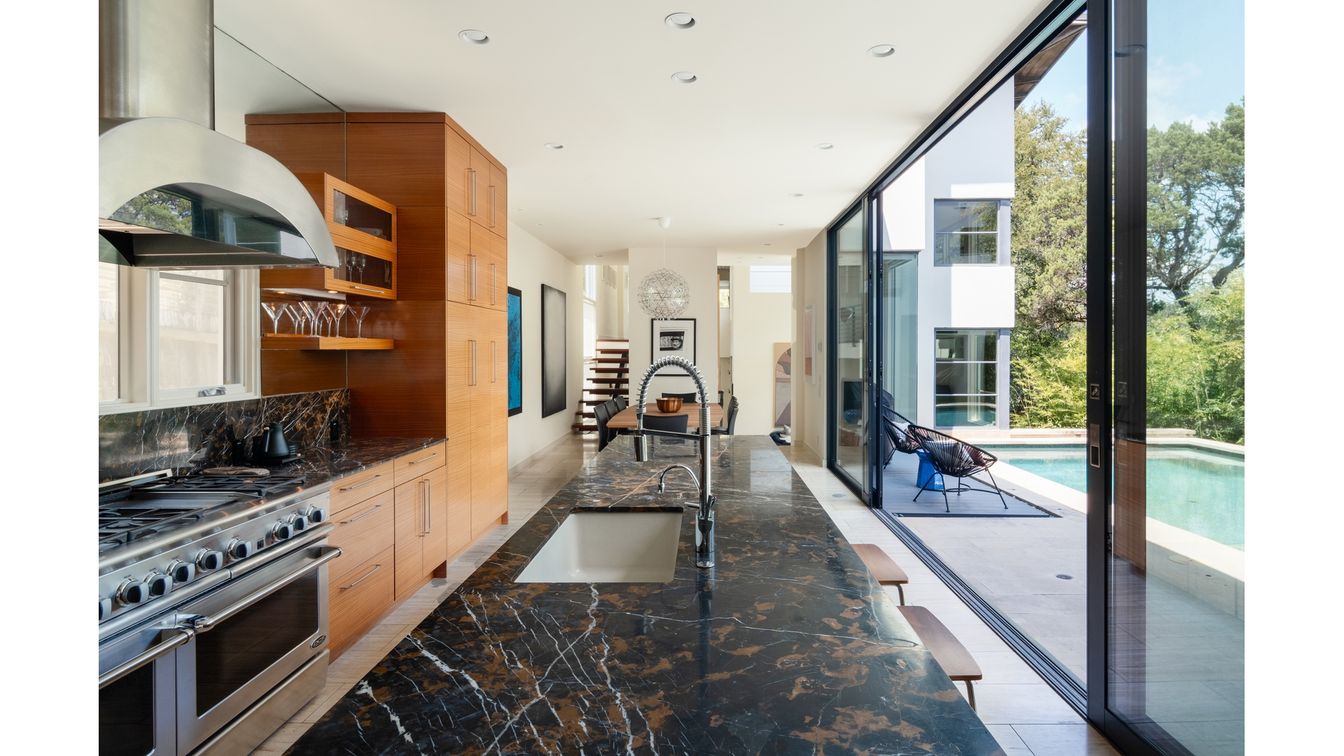 Interior, Kitchen, Recessed Lighting, Stainless Steel Appliances