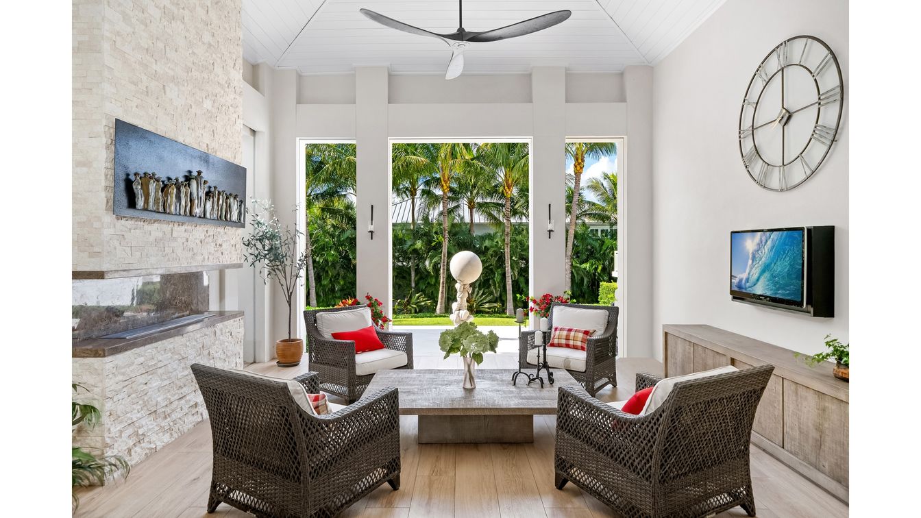 Fireplace, Interior, Living room, Stone Walls, Wood Texture Flooring