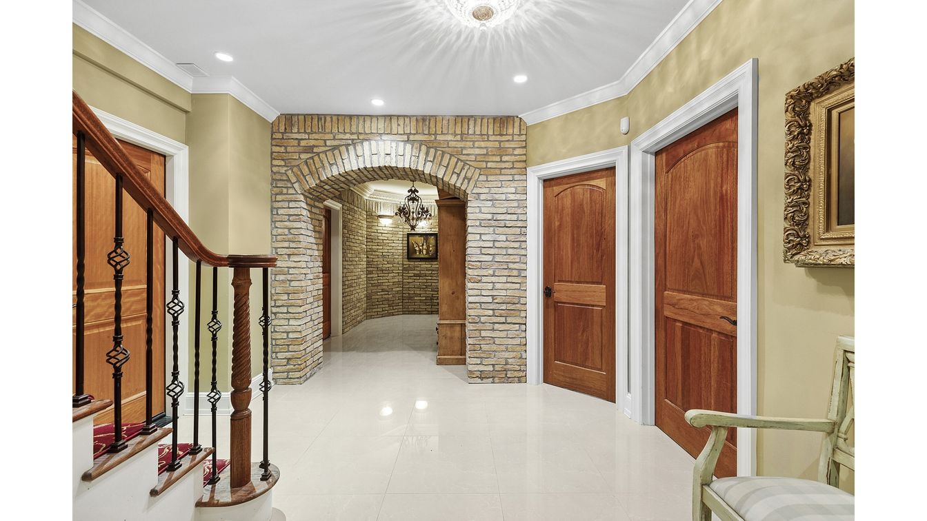 Interior, Recessed Lighting, Stone Walls