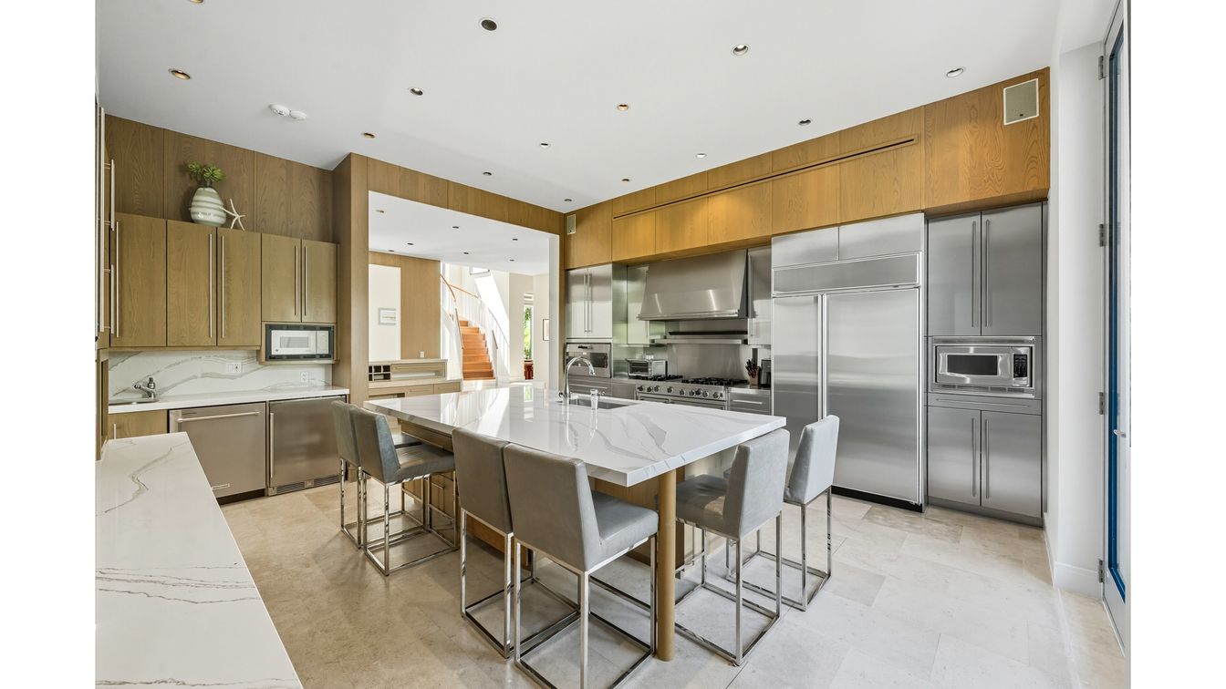 Interior, Kitchen, Recessed Lighting, Stainless Steel Appliances