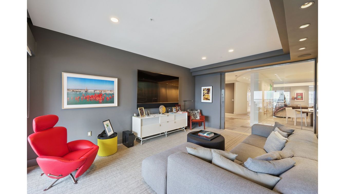 Interior, Living room, Recessed Lighting