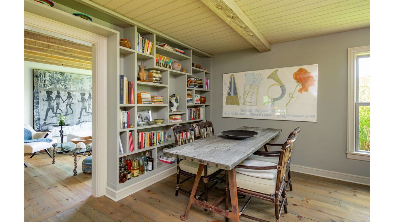 Dining room, Interior, Wooden Beams, Wood Texture Flooring