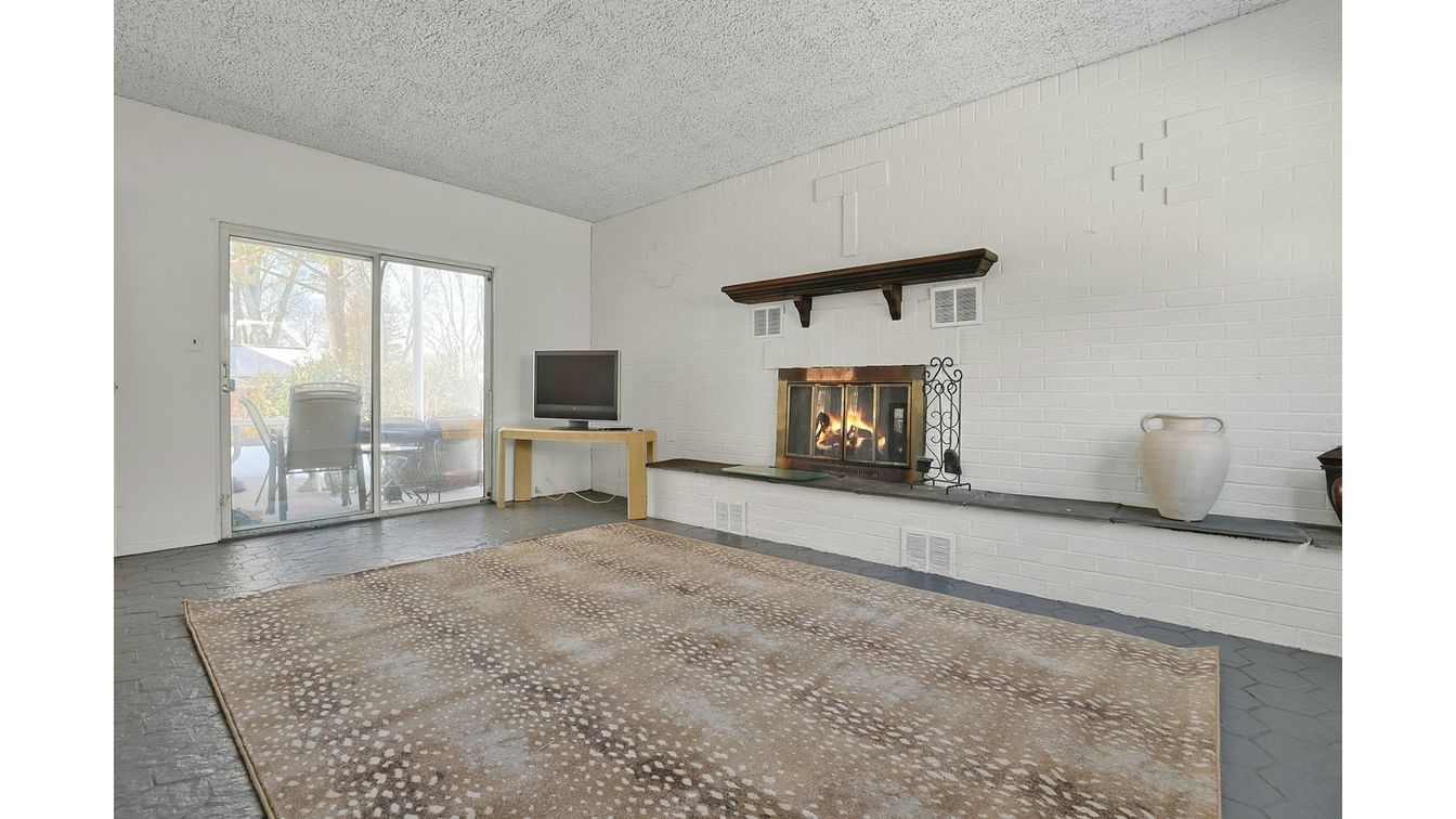 Fireplace, Interior, Stone Walls