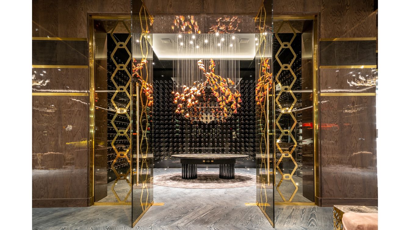 Interior, Wine Storage, Wood Texture Flooring