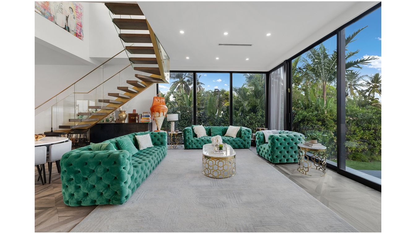 Interior, Living room, Recessed Lighting