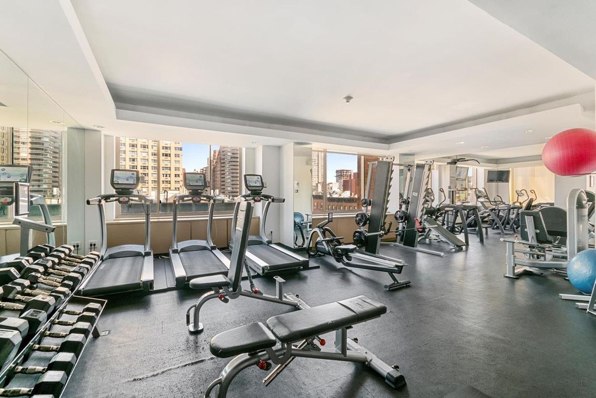 Fitness Equipment, Gym, Interior, Recessed Lighting