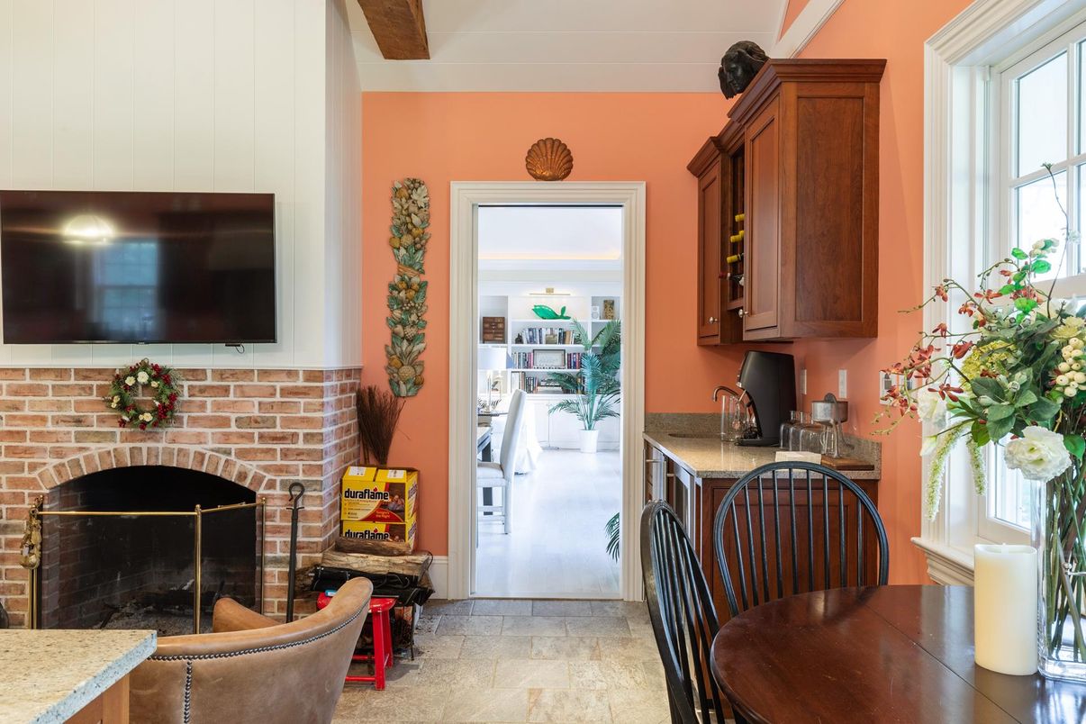 Fireplace, Interior, Stone Walls