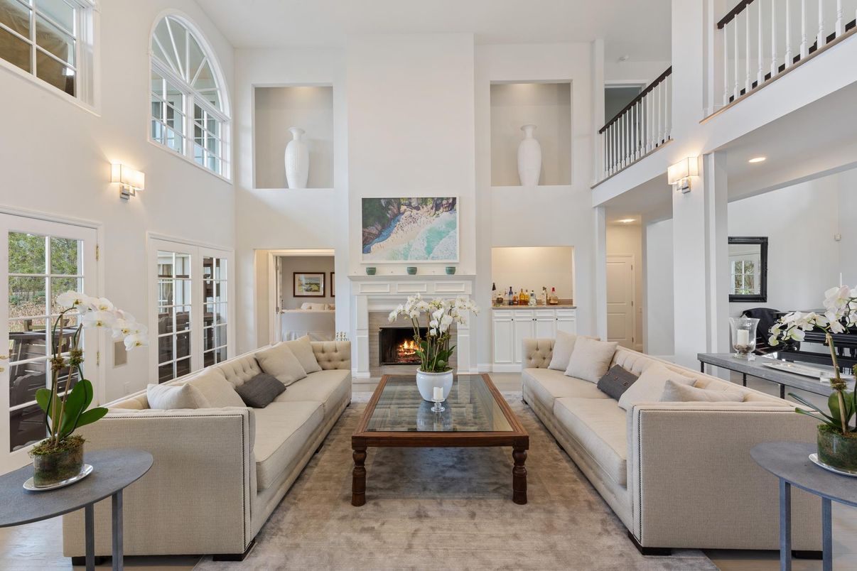 Fireplace, Interior, Living room, Recessed Lighting