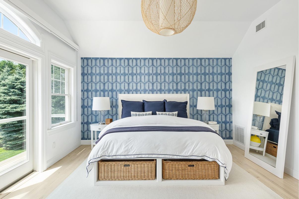 Bedroom, Interior, Wood Texture Flooring