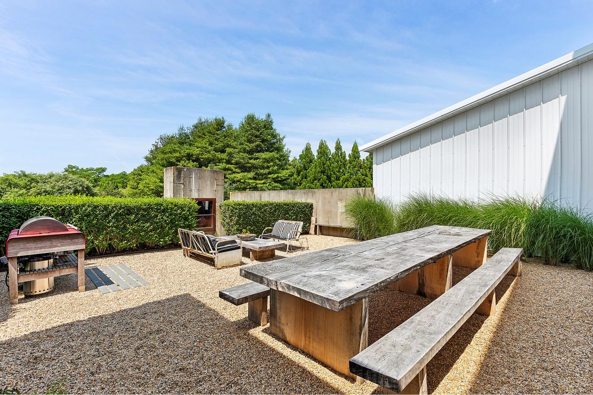 Backyard, Exterior, Fireplace