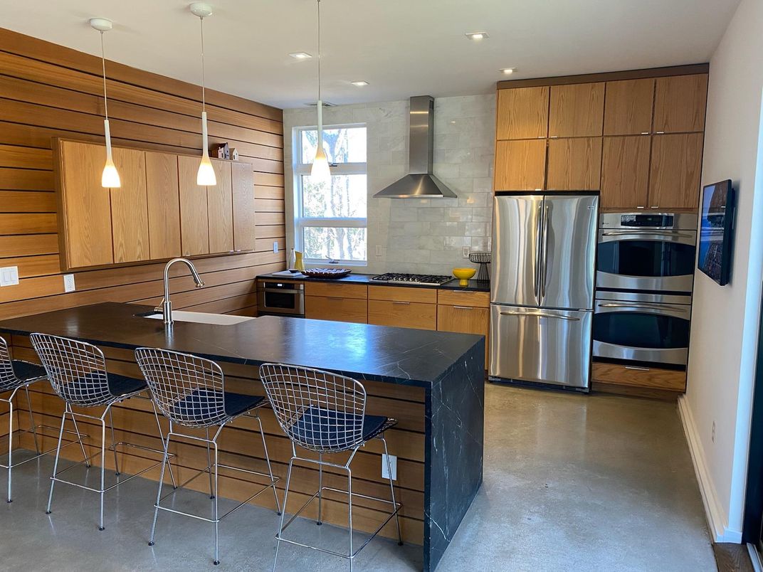 Interior, Kitchen, Pendant Lights, Recessed Lighting, Stainless Steel Appliances