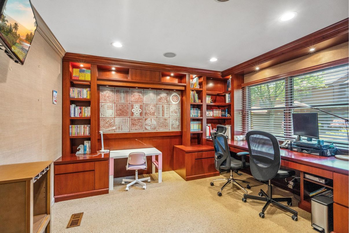 Home Office, Interior, Recessed Lighting