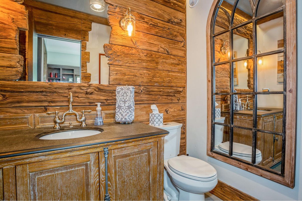 Bathroom, Interior, Wooden Walls