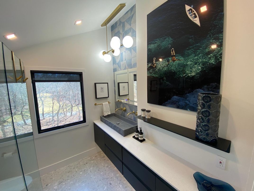 Bathroom, Interior, Recessed Lighting