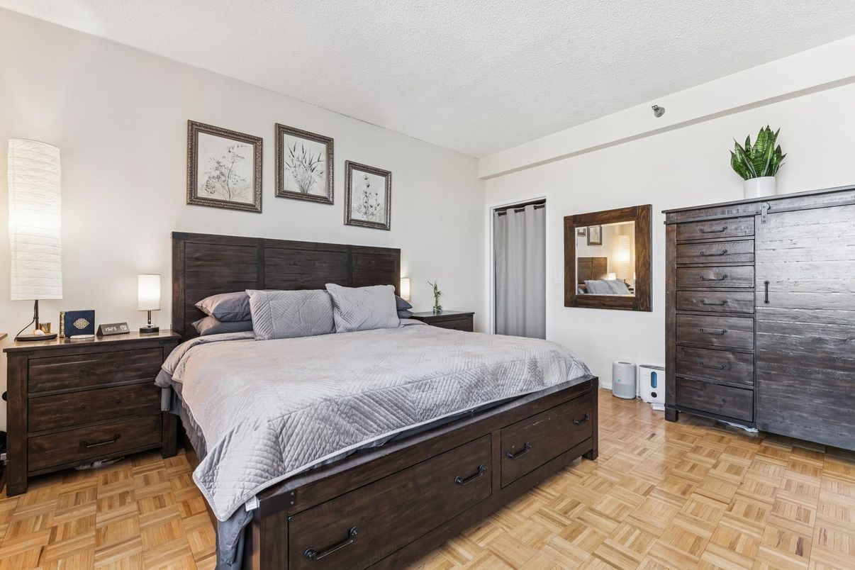 Bedroom, Interior, Wood Texture Flooring