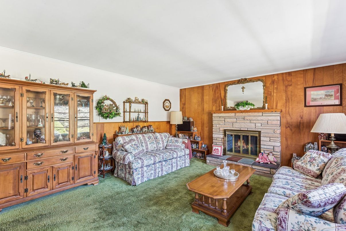 Fireplace, Interior, Living room, Wooden Walls