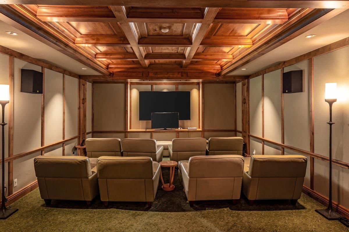 Home Theatre Room, Interior, Projection Screen, Recessed Lighting, Theatre Room